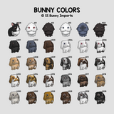 Single bunny print - existing rabbit design, custom name