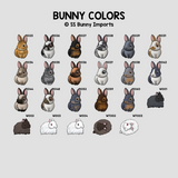 Single bunny print - existing rabbit design, custom name