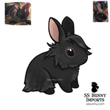 Chibi-style digital bunny artwork commission