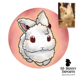 Chibi-style digital bunny artwork commission