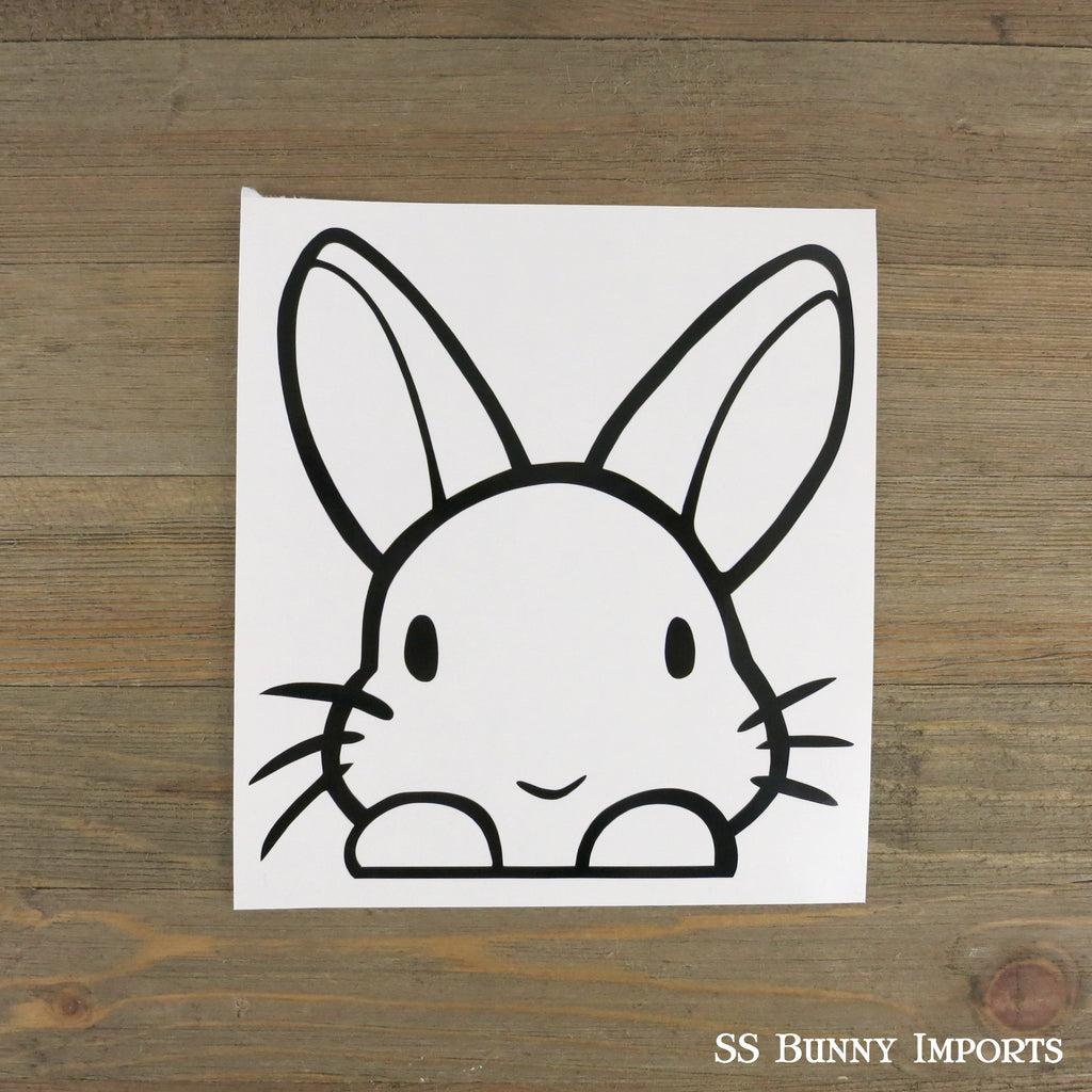 Peeking rabbit decal – SS Bunny Imports