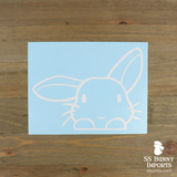 Peeking half helicopter lop decal