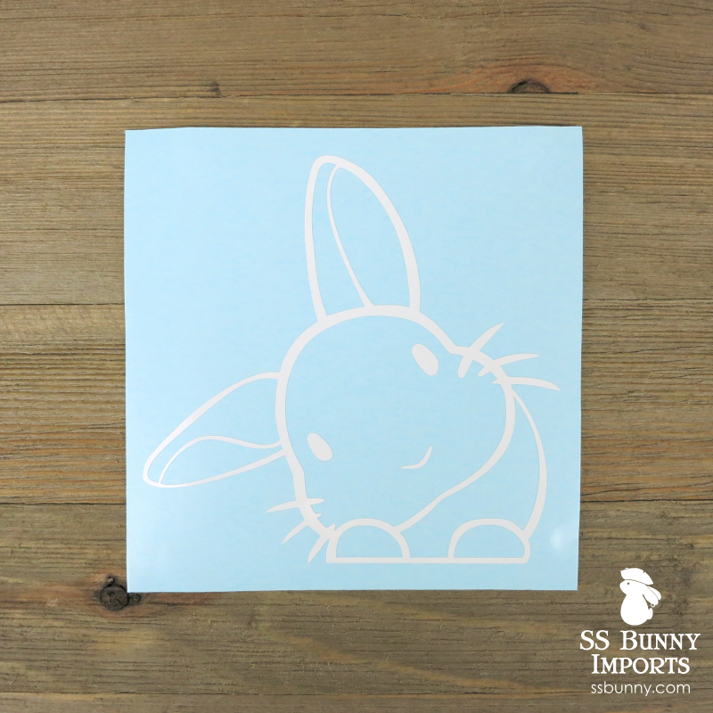 Rabbit Stickerᕱᘏ ゛専用 Faceted Bunny STICKER – BinkyBunny.com House Rabbit Store