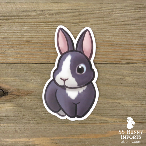 Vienna-marked blue rabbit sticker