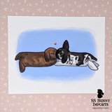 10x8 Bonded lops nose boop print