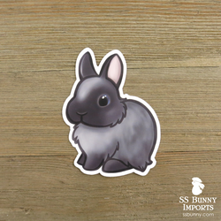 Smoke pearl dwarf rabbit sticker
