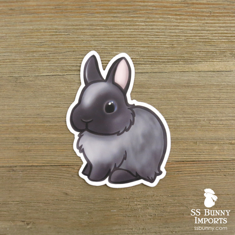 Smoke pearl dwarf rabbit sticker