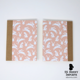 Pink bunny with bow blank journal