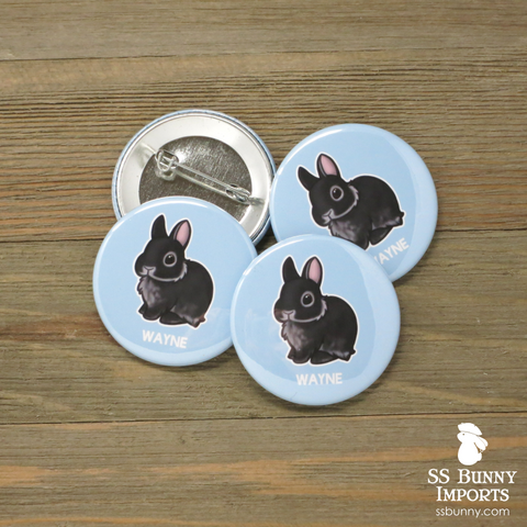 Additional 1.75" pinback button with a digital artwork commission