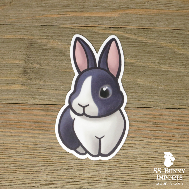 Blue Dutch rabbit sticker – SS Bunny Imports