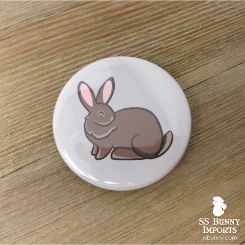 Agouti Flemish Giant pinback button