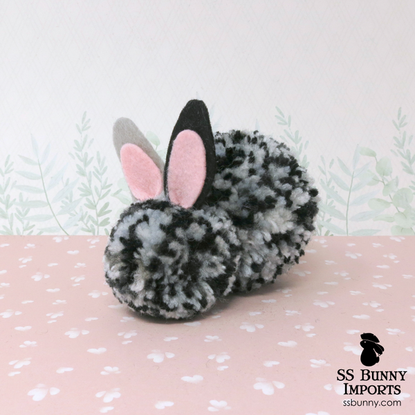 Zebra pom pom bunny