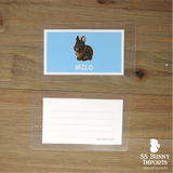 Custom bunny tags - set of 2, existing rabbit designs