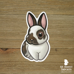 Broken agouti rabbit sticker