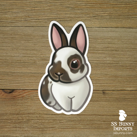 Broken agouti rabbit sticker
