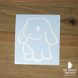 Sitting lop rabbit decal