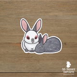 Additional 5x 3" stickers with a digital artwork commission