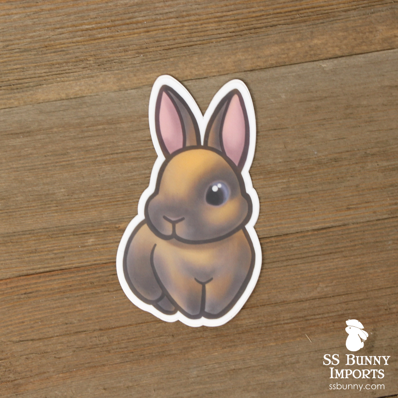 Blue tort rabbit sticker – SS Bunny Imports