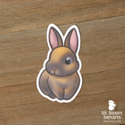 Blue tort rabbit sticker