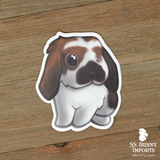 Custom 5x lop rabbit vinyl stickers
