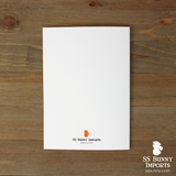 Hoppy Holidays card - Santa Himalayan lop