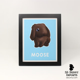 Single lop rabbit print - customized color