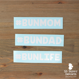 #BUNMOM hashtag decal