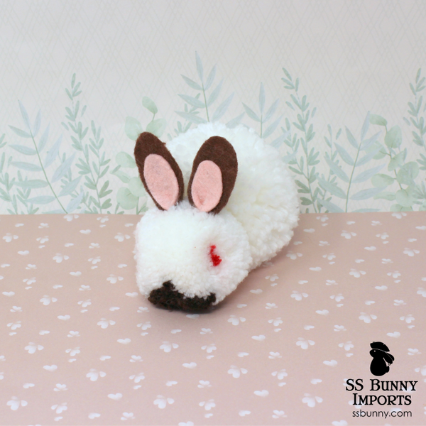 Chocolate Himalayan pom pom bunny