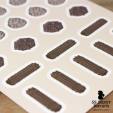 Bunny toys sticker sheet