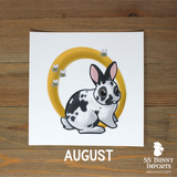 2021 monthly bunny calendar art prints