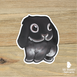 Black otter lop sticker