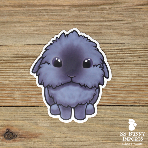 Blue lionhead lop sticker