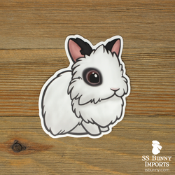 Charlie black lionhead sticker