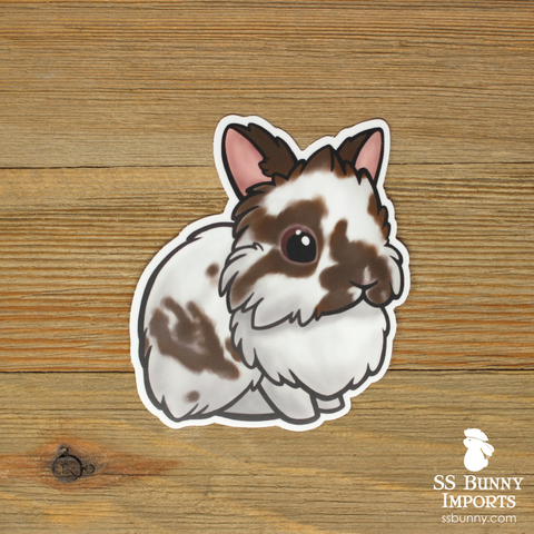 Broken brown lionhead sticker