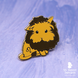 Leo bunny horoscope hard enamel pin