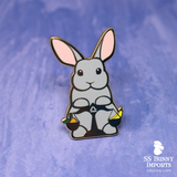 Libra bunny horoscope hard enamel pin