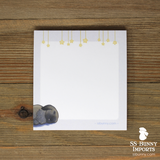 Sleeping black tort lop rabbit 3x3 notepad (50 sheets)
