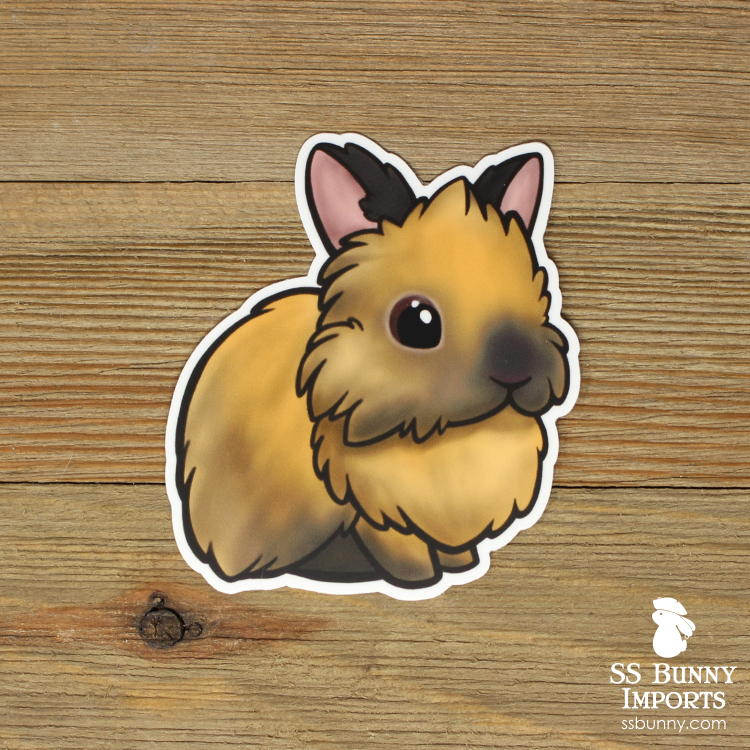 Black tort lionhead sticker – SS Bunny Imports
