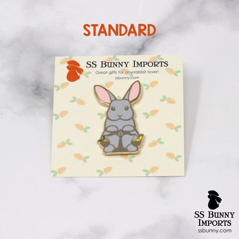 Libra bunny horoscope hard enamel pin