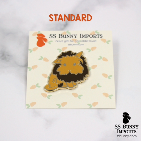 Leo bunny horoscope hard enamel pin