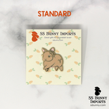 Aries bunny horoscope hard enamel pin