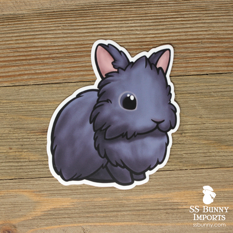 Blue lionhead sticker