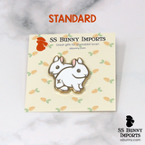 Gemini bunny horoscope hard enamel pin