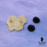 Gemini bunny horoscope hard enamel pin