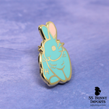 Pisces bunny horoscope hard enamel pin