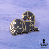 Scorpio bunny horoscope hard enamel pin