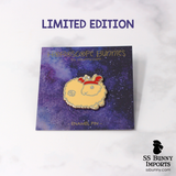 Cancer bunny horoscope hard enamel pin
