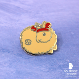 Cancer bunny horoscope hard enamel pin