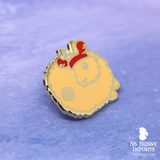 Cancer bunny horoscope hard enamel pin
