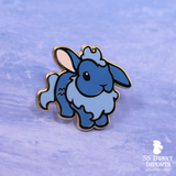 Aquarius bunny horoscope hard enamel pin
